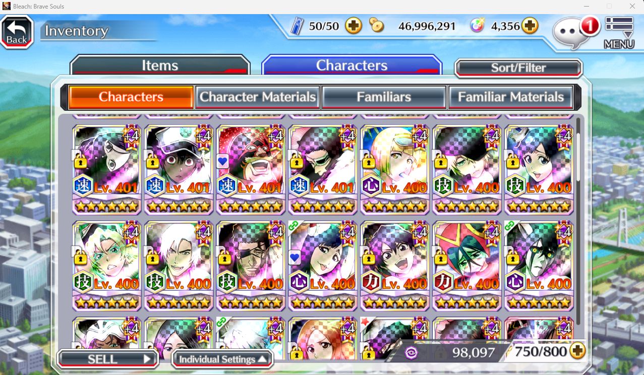 Conta Bleach Brave Souls Guild Rank S