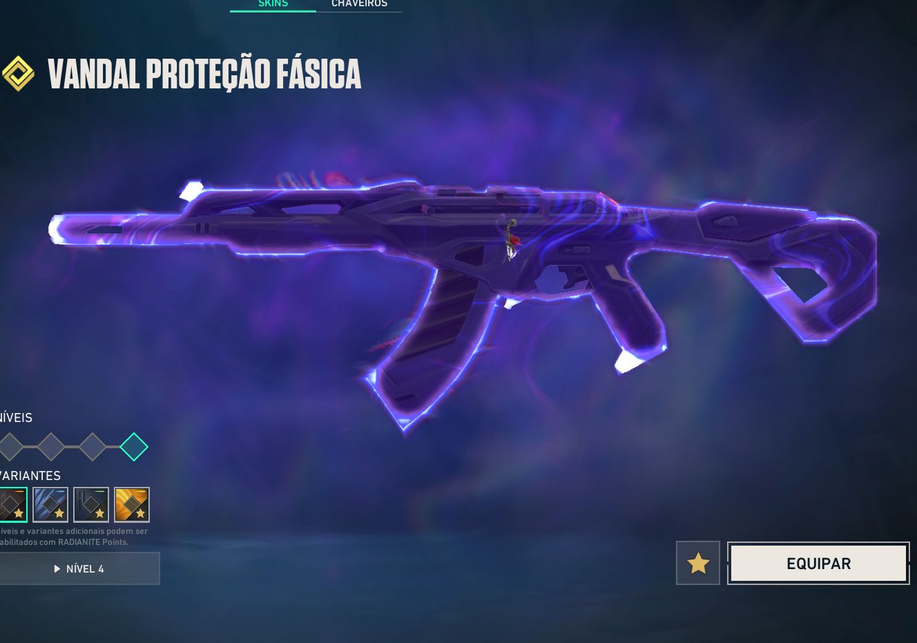 Conta valorant com4 vandal, 2 phantom, 1 faca, 2 guardian, 1 buldogg, 1 op, etc.