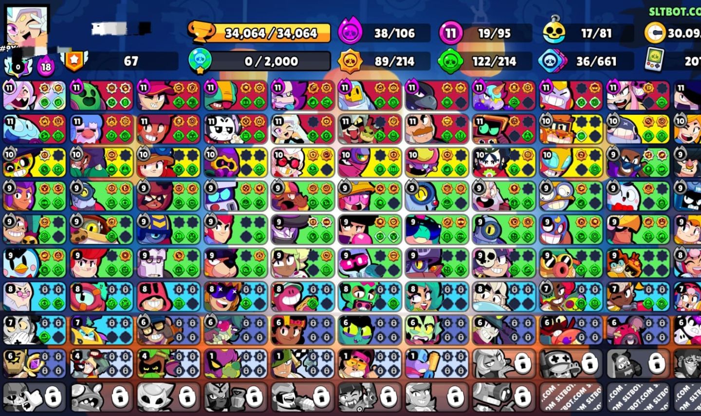 CONTA BRAWL STARS DE 2019 ( 90+ BRAWLERS 900+ ITENS INCLUINDO SKINS ETC)