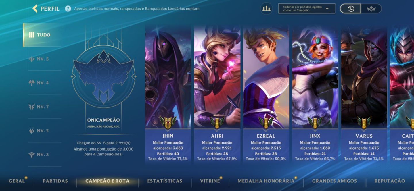 CONTA MESTRE - 27 SKINS (CONTÉM SKIN LENDÁRIA)