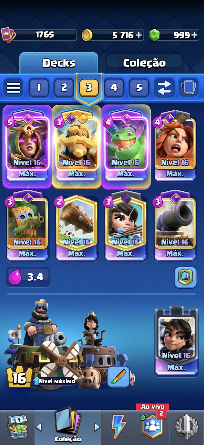 Conta de Clash Royale Full