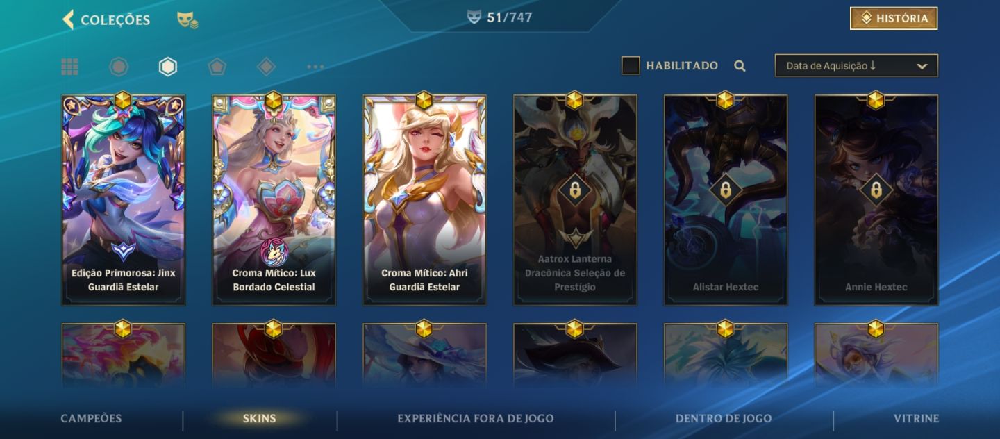 Minha conta pessoal do WR
