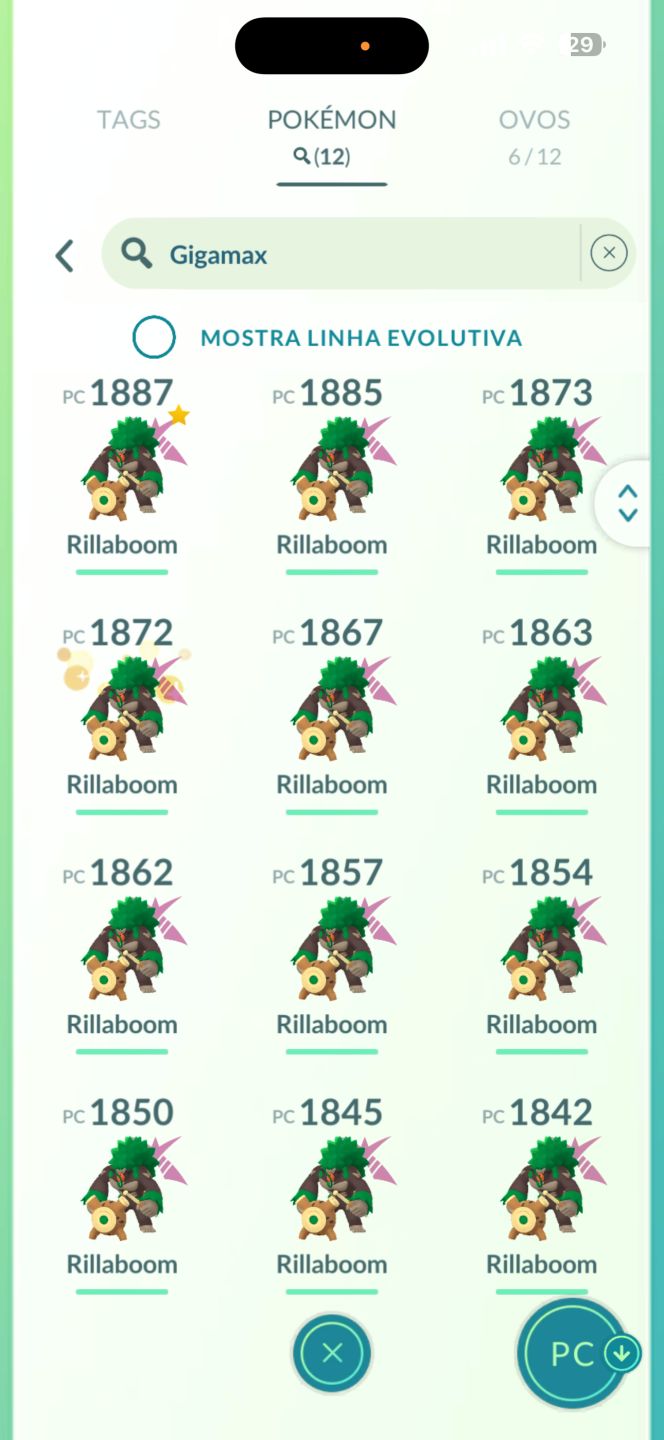 Conta Level 70 de 2016 Pokemon Go 38 Lendário e 38 shinys