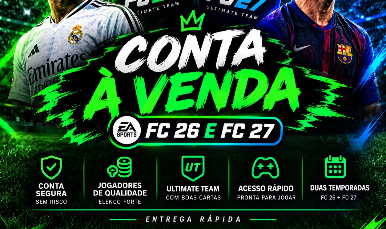 CONTA DE FC 26/27 SÓ SUA E COM VARIAS VARIEDADES DE JOGOS (FULLACESSO)