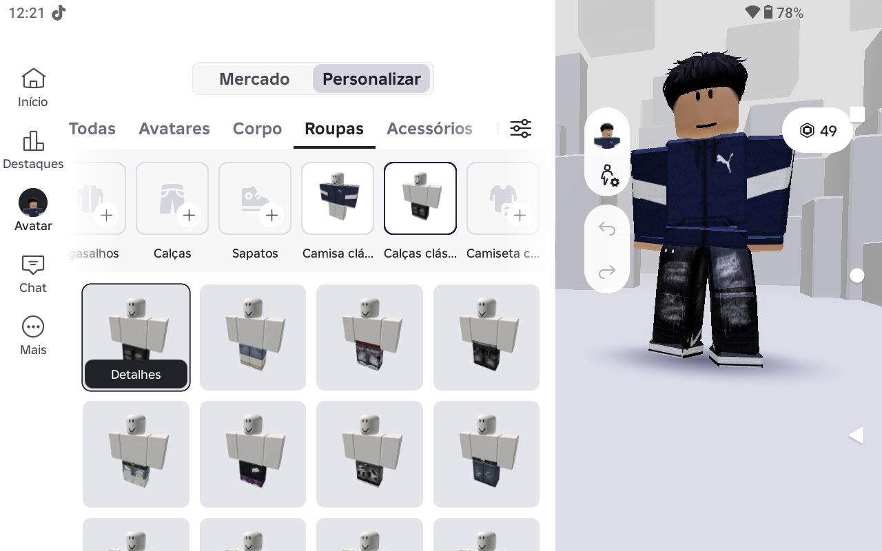 CONTA DE ROBLOX VERIFICADA +13 COM 49 ROBUX