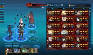 Naruto Online - 10.8 Milhões de FC, 33k Cupons, 374 Ninjas Madara 4s Jiraiya 5s