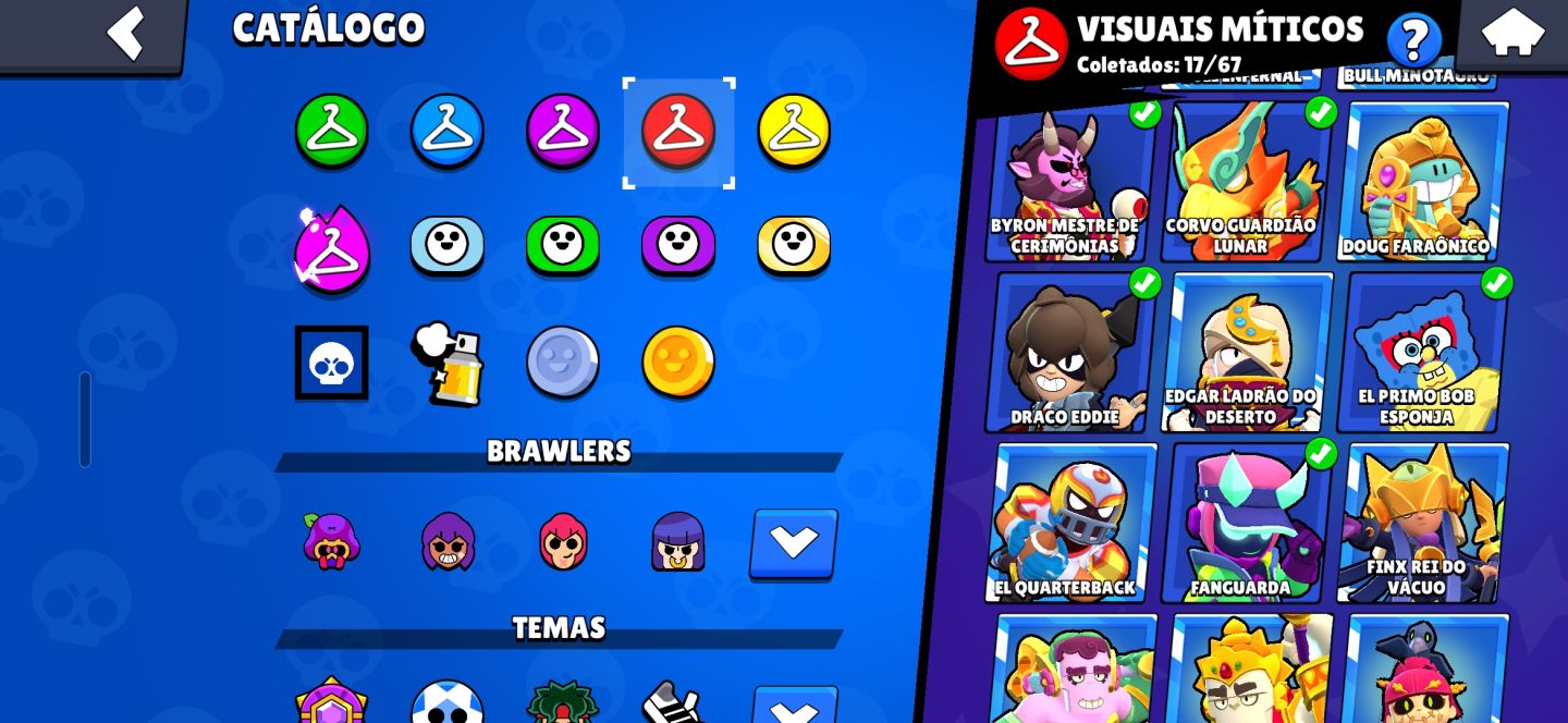 Contas-brawl-stars 101 brawlers / muitíssimas skins / 30k