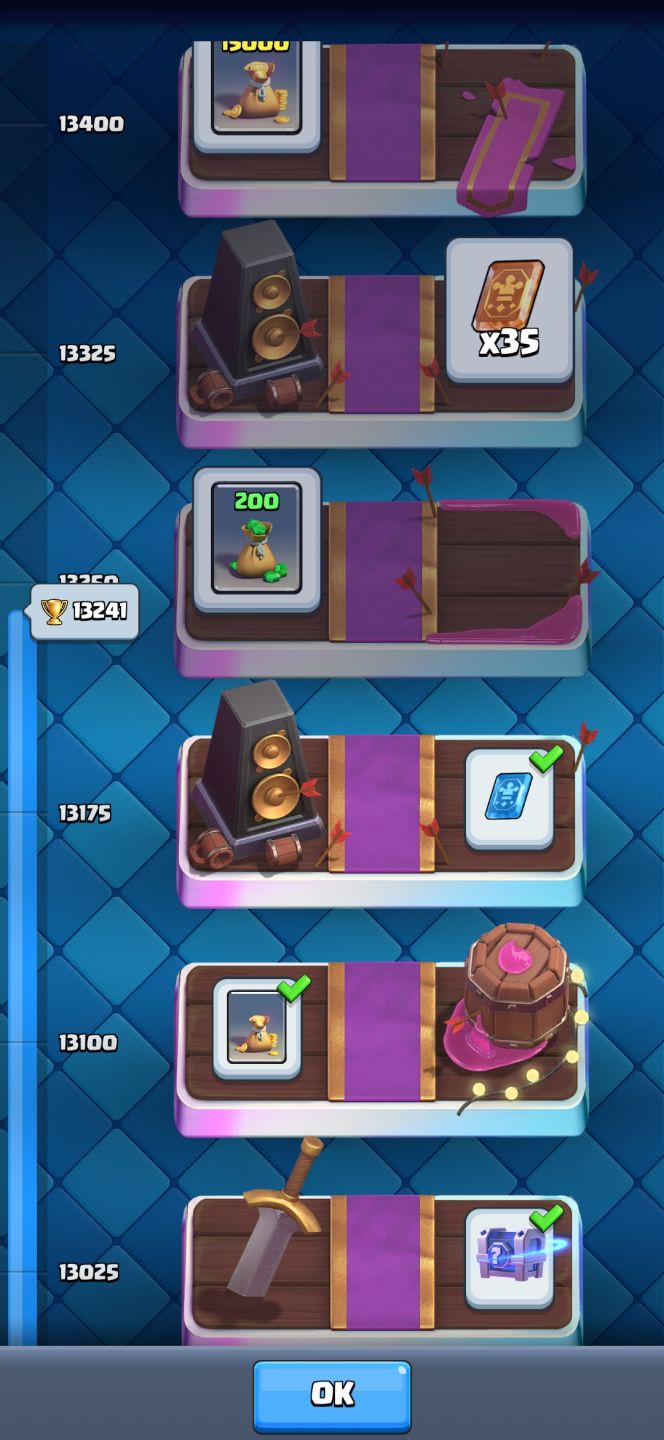 Conta clash royale 13200 trofeus