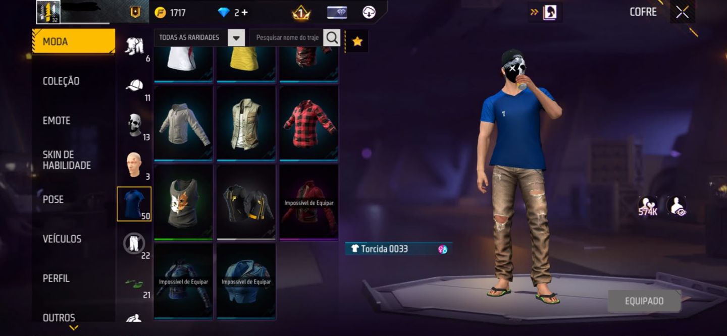 CONTA DE FREE FIRE COM SKIN RARA DO ITACHI!