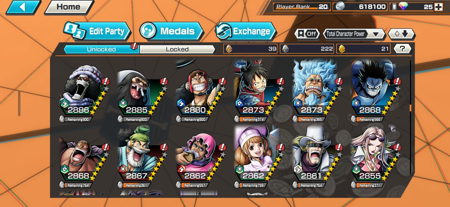 Conta one piece Bounty Rush