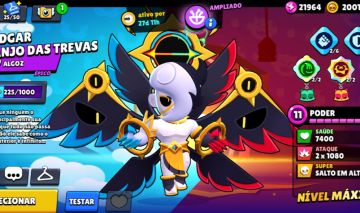 Conta de Brawl Stars com muita skin, brawlers e hipercargas