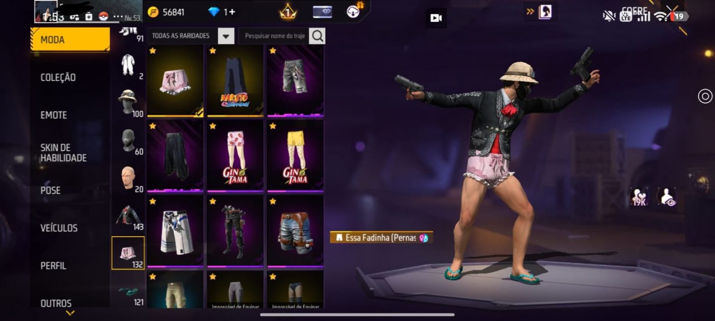 Conta free fire [Com varias skins de parceria]
