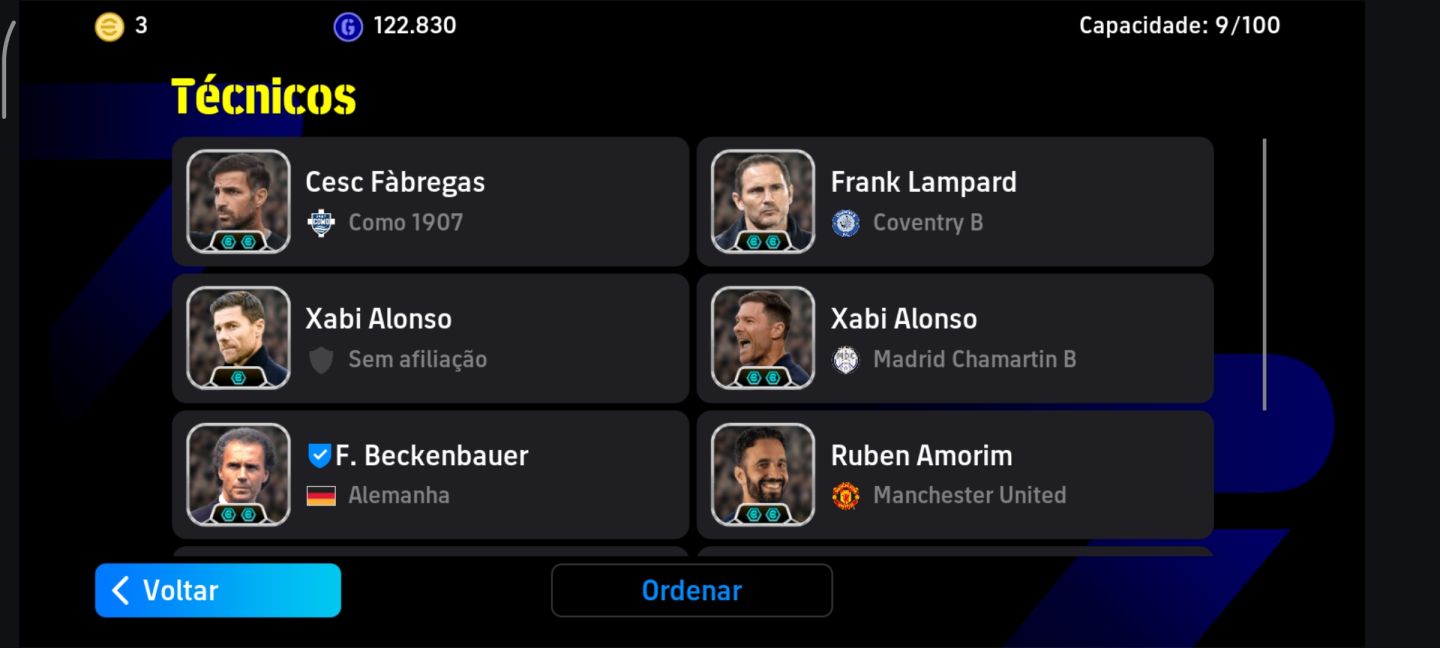 CONTA eFootball Mobile ELENCO FORTE + 1 DIVISÃO