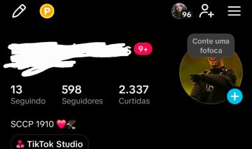 CONTA COM 600 SEGUIDORES COM LIVE CELL