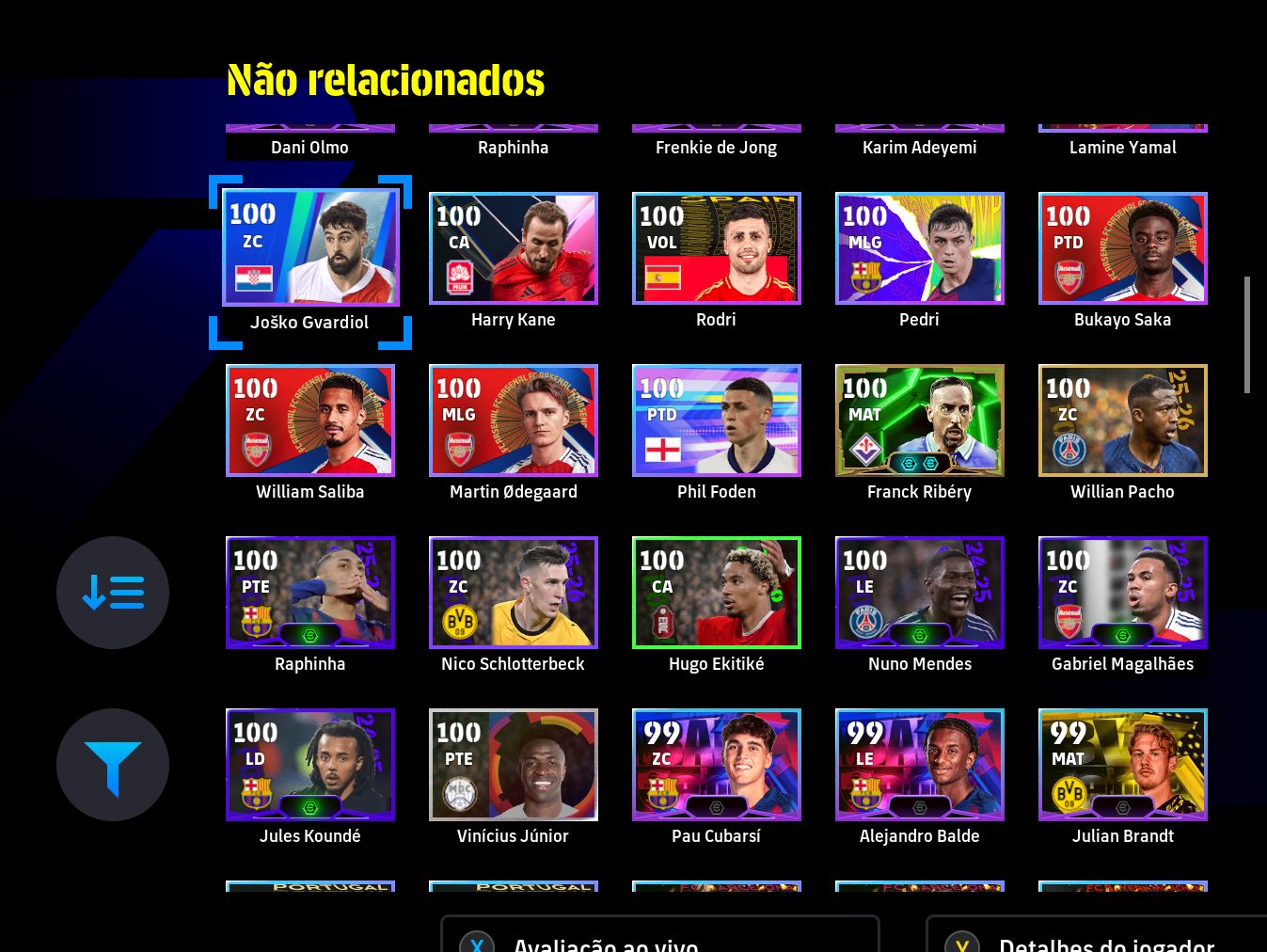 EFOOTBALL STEAM FORÇA 3178 | ADRIANO 105, ALEXANDRE PATO 105, NEYMAR 104 E MUITO