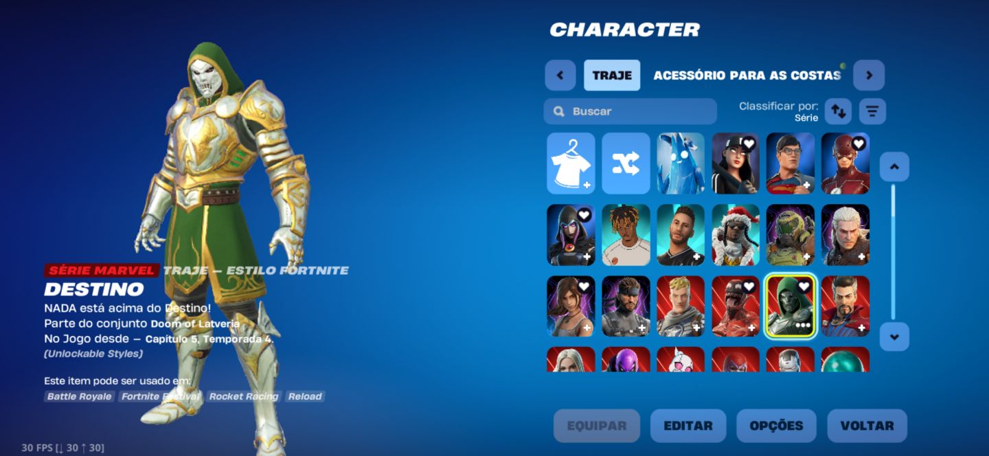 Conta OG Fortnite +124 Skins TryHard | Lara Croft, Kore | Full Acessórios