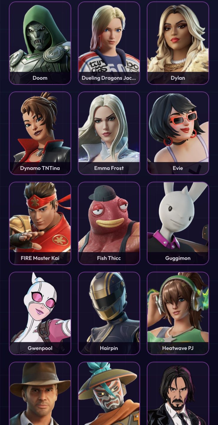 Conta Fortnite BARATA com 128 SKINS + 179 PICARETAS