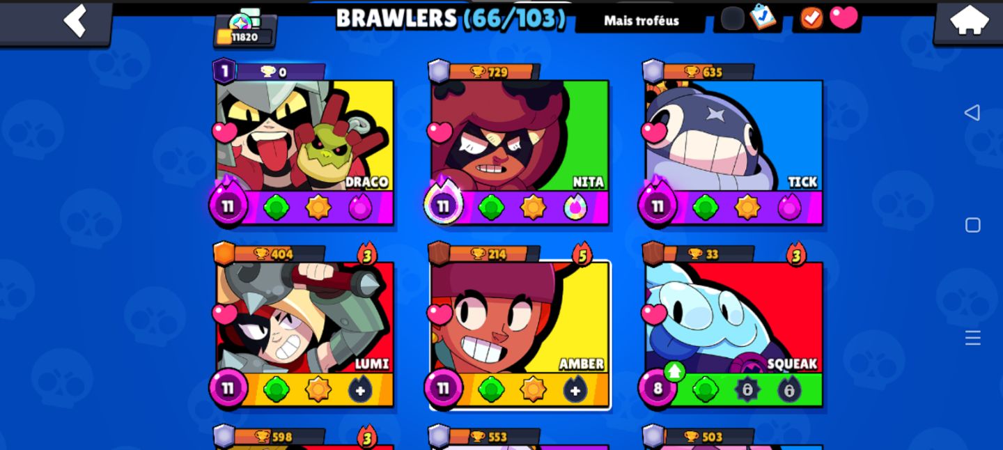 PROMOÇÃO CONTA BRAWL STARS | 67 BRAWLERS | 11.8K TROFÉUS | 7 P11