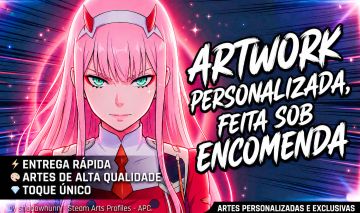 ARTWORK PERSONALIZADA PARA PERFIL STEAM | SOB ENCOMENDA | ENTREGA MANUAL