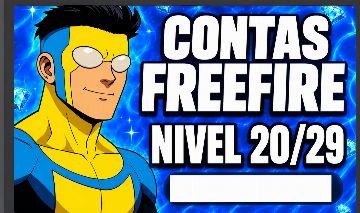 CONTAS BOTS FREE FIRE + LEVEL 20/29 + LOGIN A SUA ESCOLHA