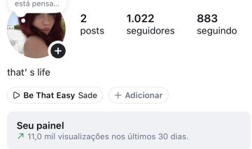 CONTA INSTAGRAM FEMININA- 1K DE SEGUIDORES REAIS E ATIVOS