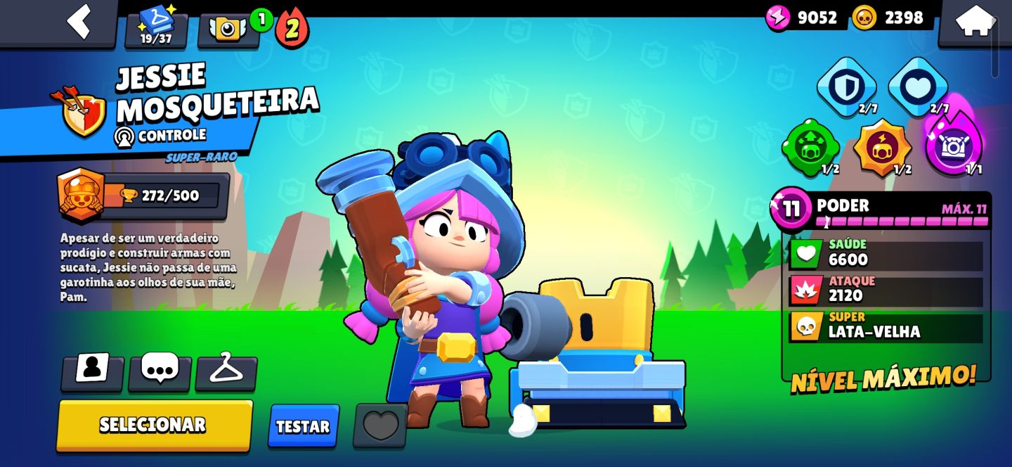 CONTA BRAWL STARS, EXTREMAMENTE GEMADA, DIVERSAS SKINS, E PASSES