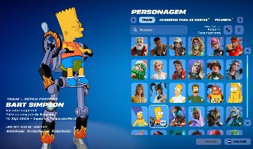 >>Conta Fortinite | 131 skins | Bart Simpson | ENTREGA AUTOMÁTICA!