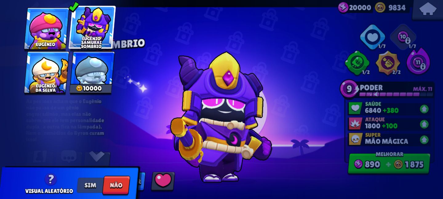 Brawl Stars Conta Avançada | 20.569 Troféus | 6 Hipercargas