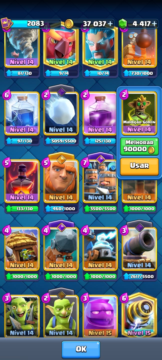 Conta Clash Royale