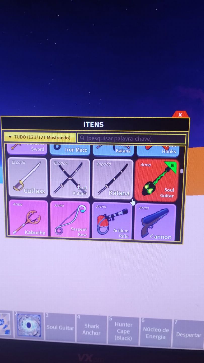 CONTA BLOX FRUITS CDK+CYBORG V4+SOUL GUITAR+4 FRUTAS LENDÁRIAS, 5M BOUNTY