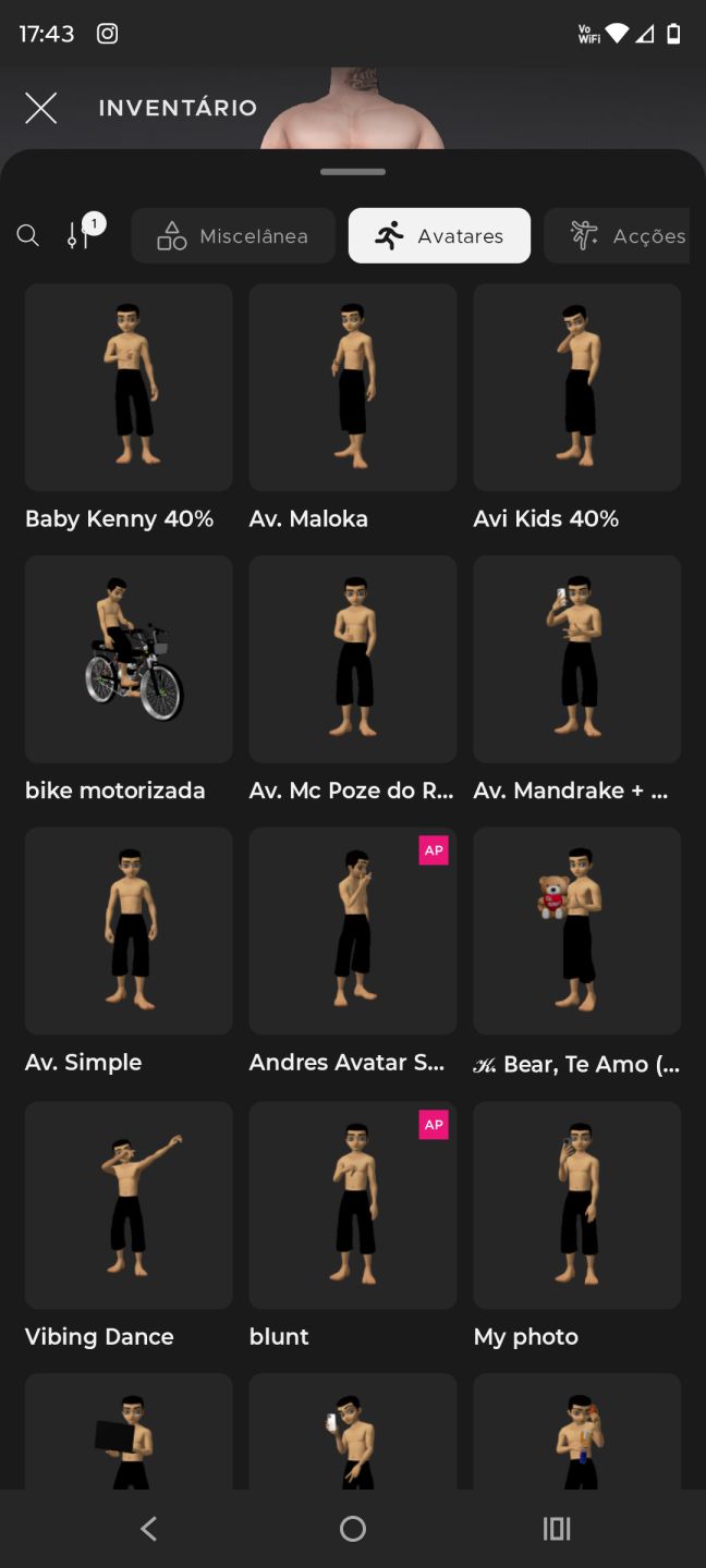 Conta IMVU - Masculino