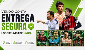 CONTA EFOOTBALL KAKA + GATUSO + VAN BASTEN + FORLAN + 10.000.000 GP + 1181 FORÇA