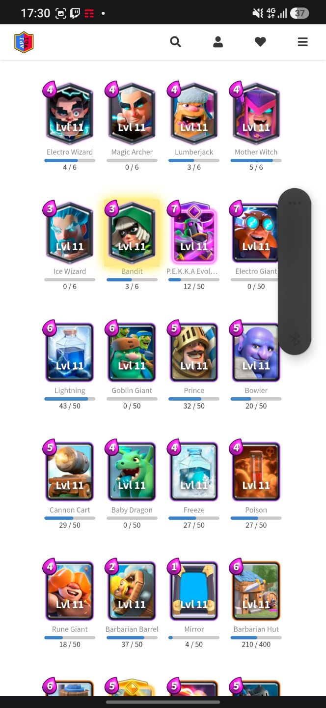 CONTA CLASH ROYALE FULL ACESSO 11060 TROFEU!!!!