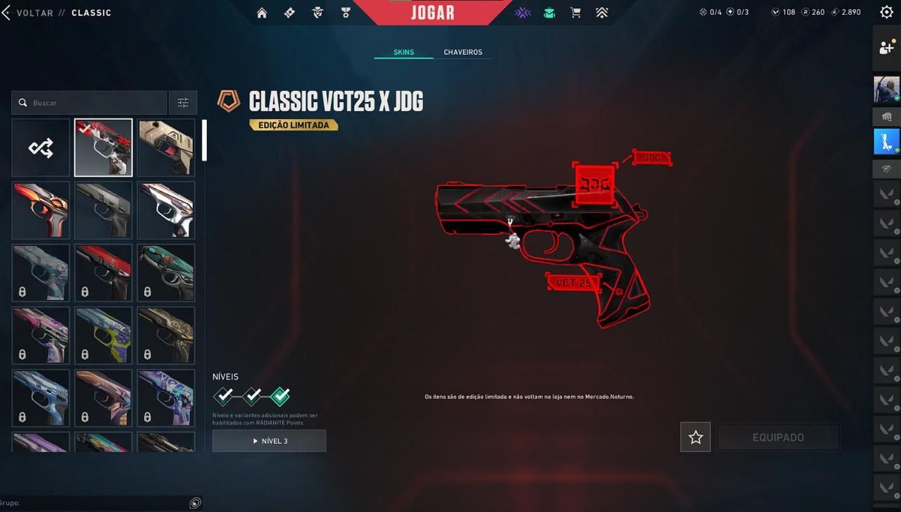 CONTA VALORANT (MUITAS VANDAL E SKINS...)
