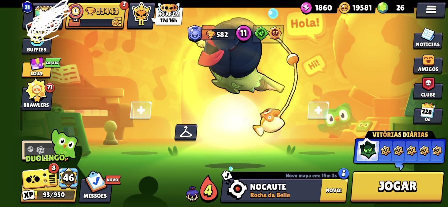 Conta de brawl stars com várias skins rara