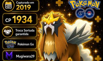 Shiny Entei Capturado em 2019. (Troca Sortuda Garantida)