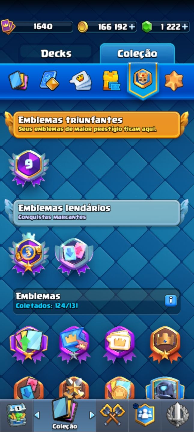 Conta Clash Royale nível 16
