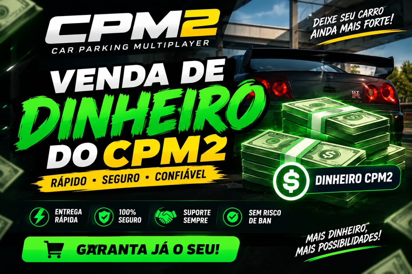Venda de Dinheiro CPM2 A partir de R$ 5.00