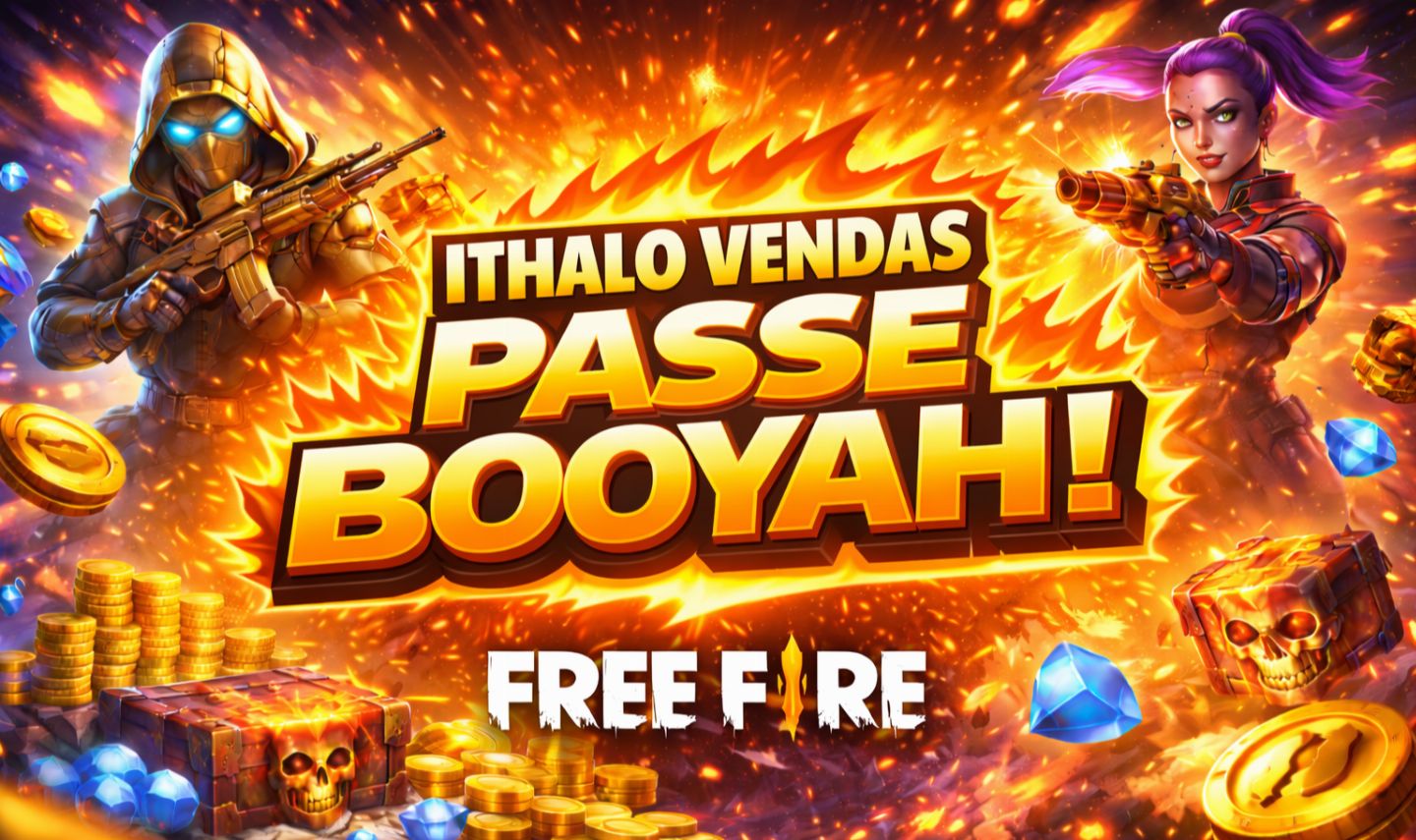 PASSE BOOYAH DO FREE FIRE ( VIA ID ) + LIKES DE BRINDE