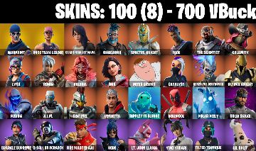100 skins | OG STW | LAUGH IT UP | 700 VB | FULL PLATAFORMA