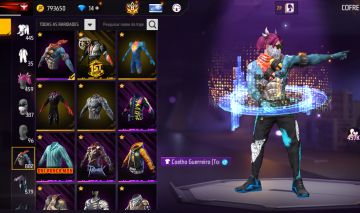 Conta de free Fire nível 79 semi full parceria