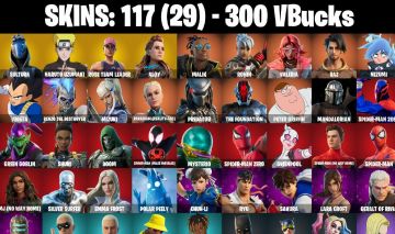 Conta fortnite 117 skins salve o mundo fundador