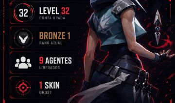 CONTA VALORANT LEVEL 32 BRONZE 1