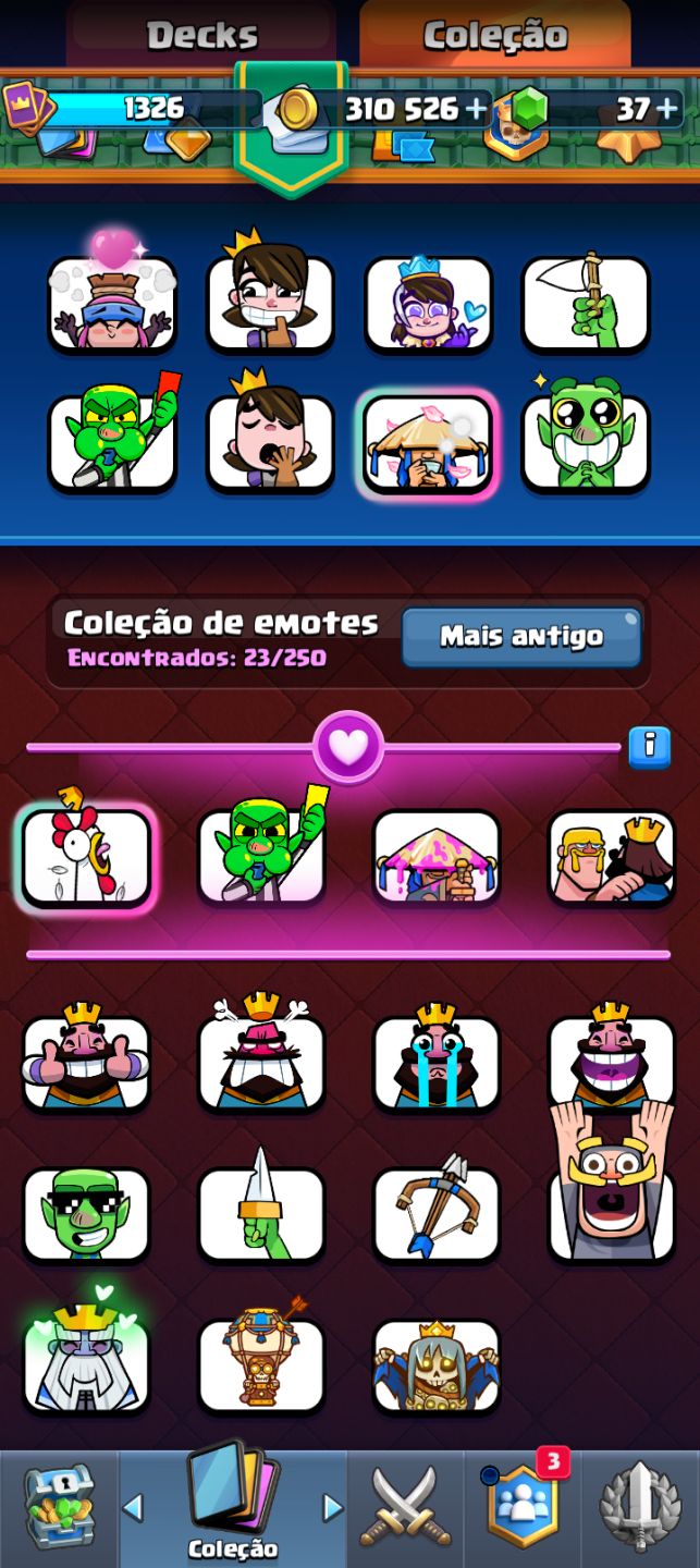 Conta de Clash Royale com pass royale