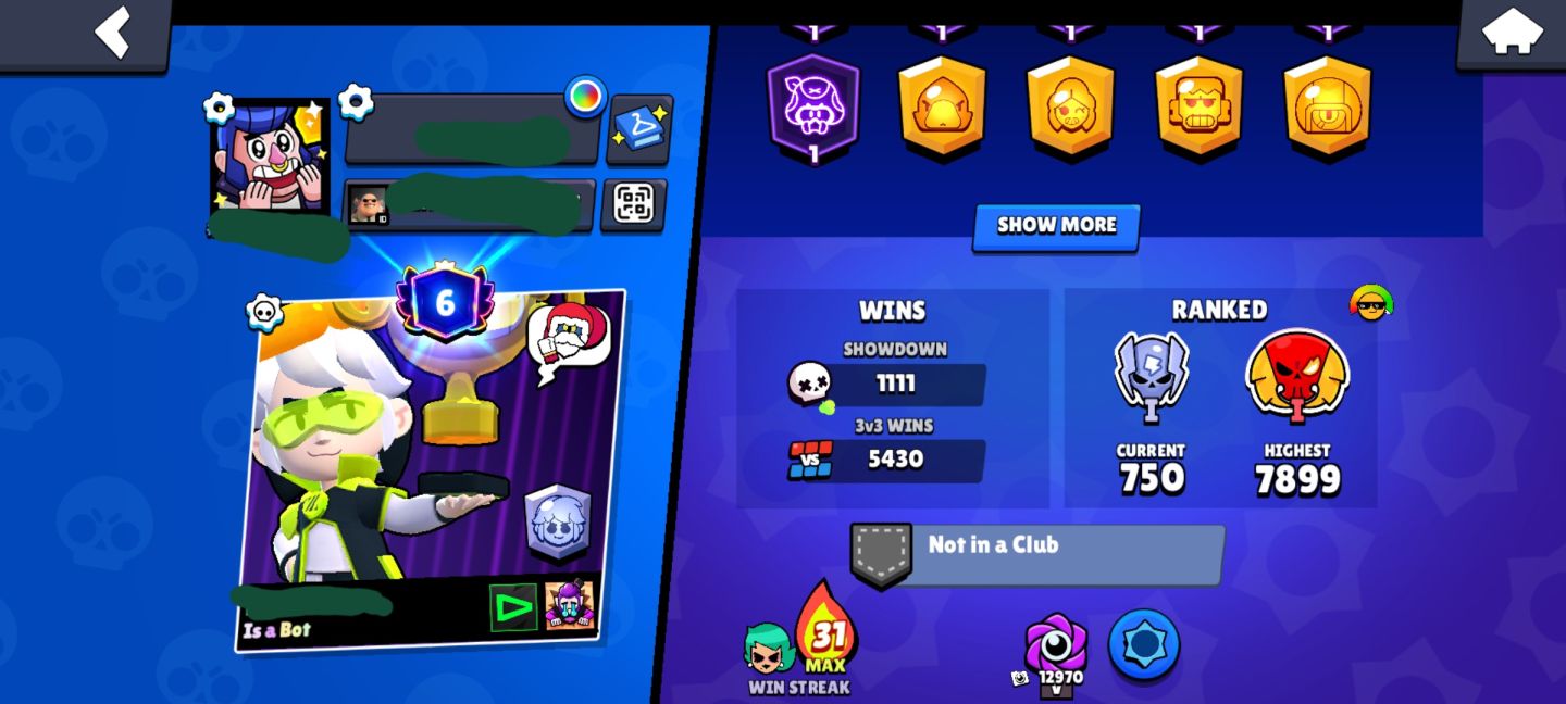 CONTA SUPERCELL(BRAWL/CLASH,ROYALE E CLANS))