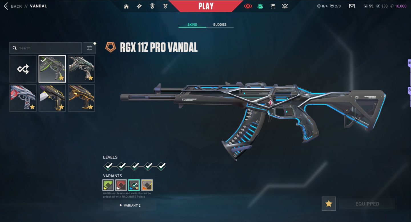 Conta valorant imortal com várias skins (54 skins)