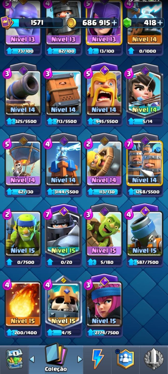 CONTA CLASH ROYALE ARENA 26 10K