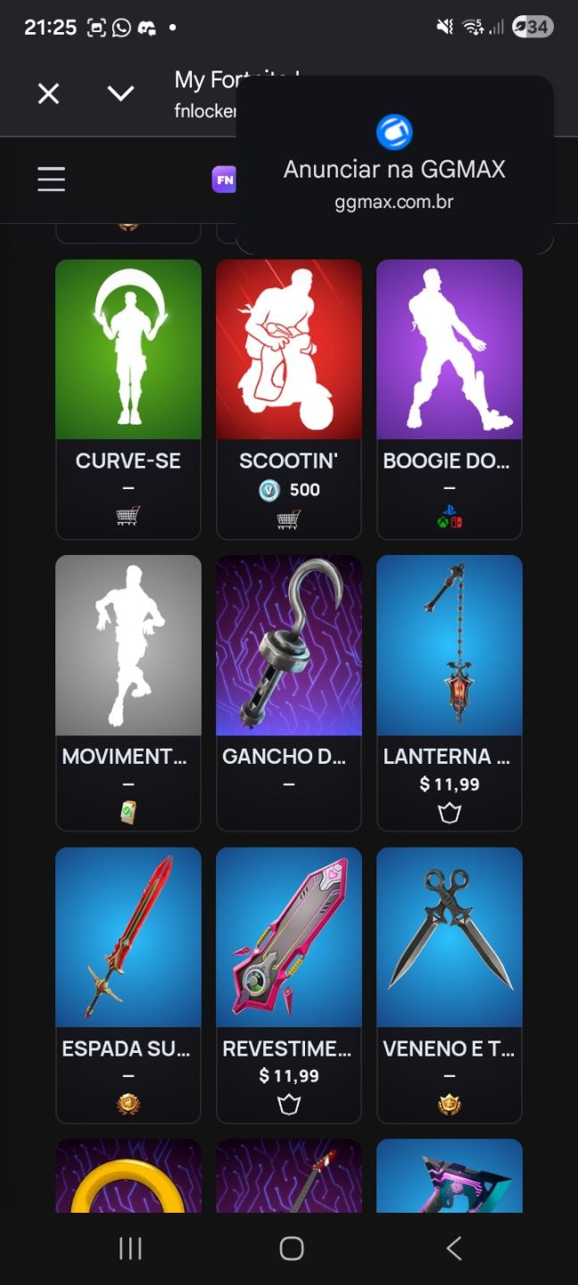 Conta fortnite antiga