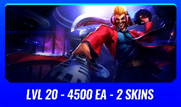 ( LVL 20 DRAVEN LOCUTOR ) 2 SKINS + 14 CHAMPS ( SERVER BR - SEM ELO )