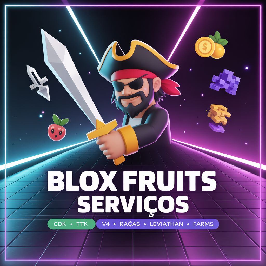 Blox Fruits - Up de Contas Rápido e Confiável Raças v4, Leviathan, itens